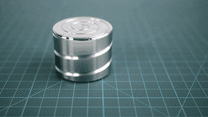 Desktop top spin: metal stainless steel spinning device