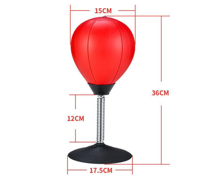 Desktop stress-relief ball for adults, office use – a fast-moving ball with small suction cups for boxing exercises and stress relief.