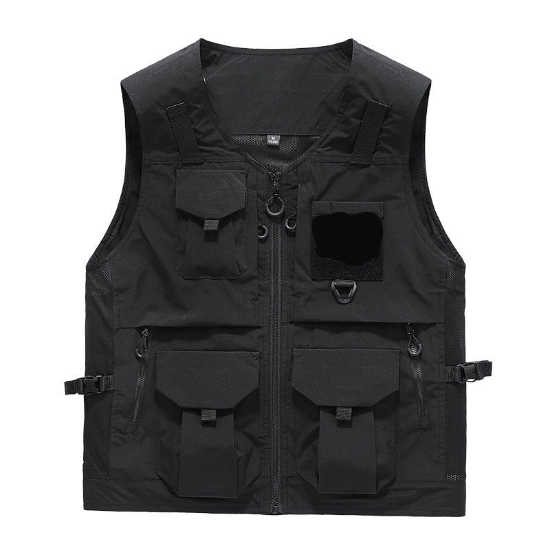 Custom Multi-Pocket Utility Vest with Logo Printing