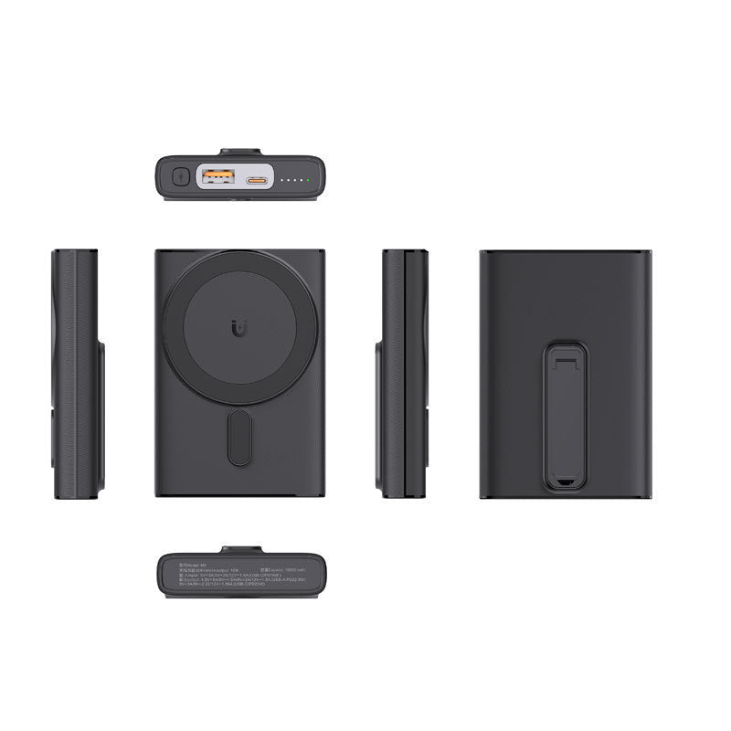 Magnetic Wireless Power Bank with Stand, Ultra-Thin Portable 10000mAh Super Fast Charging Mobile Power Bank
