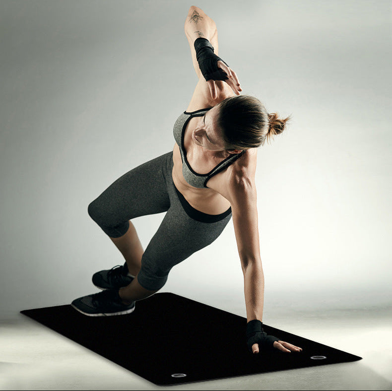 Wall-Mounted Perforated Yoga Mat, Non-Slip High-Density PVC, Odorless, Tear-Resistant, Customizable for Gym/Yoga Studio