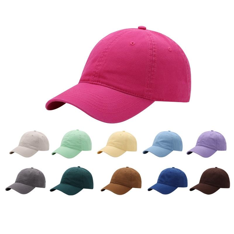 Baseball Cap - Combed Cotton, Soft Unstructured, Solid Color, Daily Beanie for Sun Protection