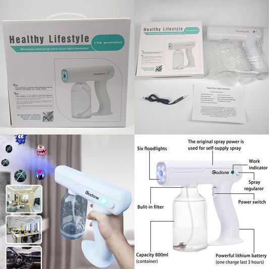 GOLDENTECH  Wireless Electric Fogger Sprayer Disinfectant Steam Fogger