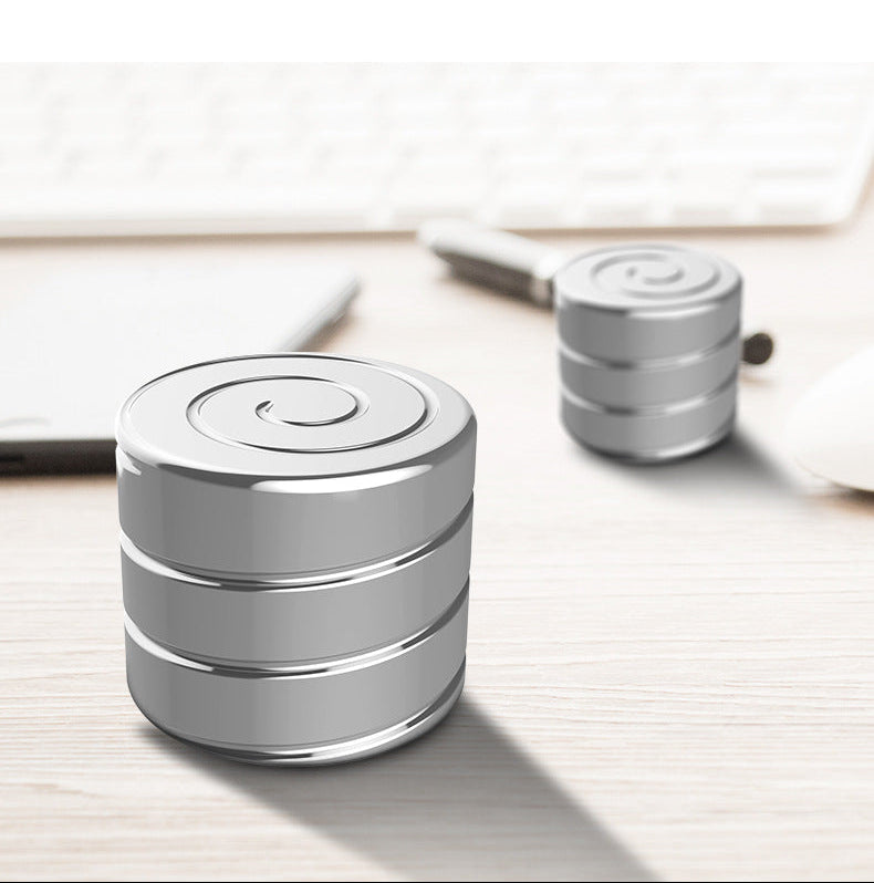 Desktop top spin: metal stainless steel spinning device
