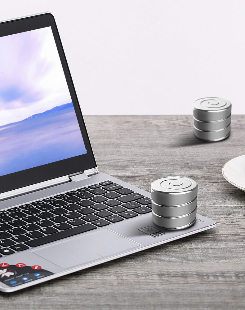 Desktop top spin: metal stainless steel spinning device