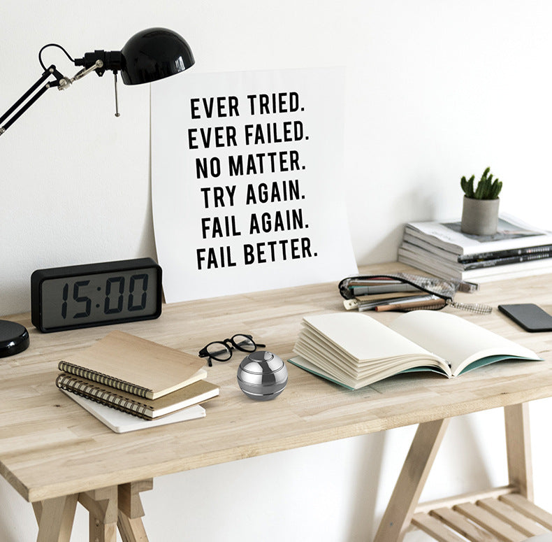 Toys that allow you to disassemble the rotating spherical component and use the fingertip top as a stress-relief tool