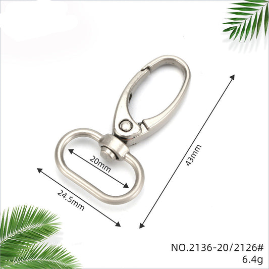 O-Shackle, Dog Clip, Zinc Alloy Shoulder Strap Hook/Buckle for Luggage and Bags