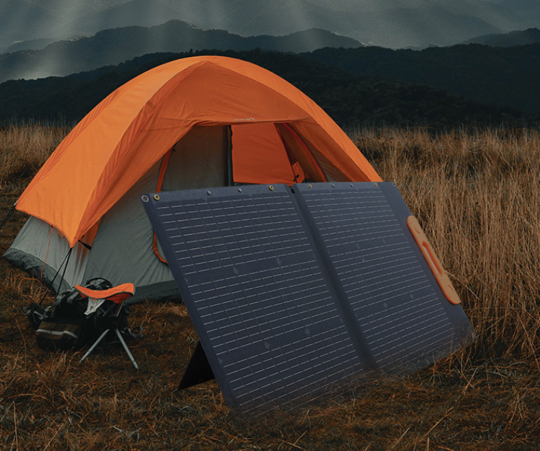 120W Solar Foldable Panel, Portable Outdoor Power Solar Charger, Monocrystalline Solar Panel