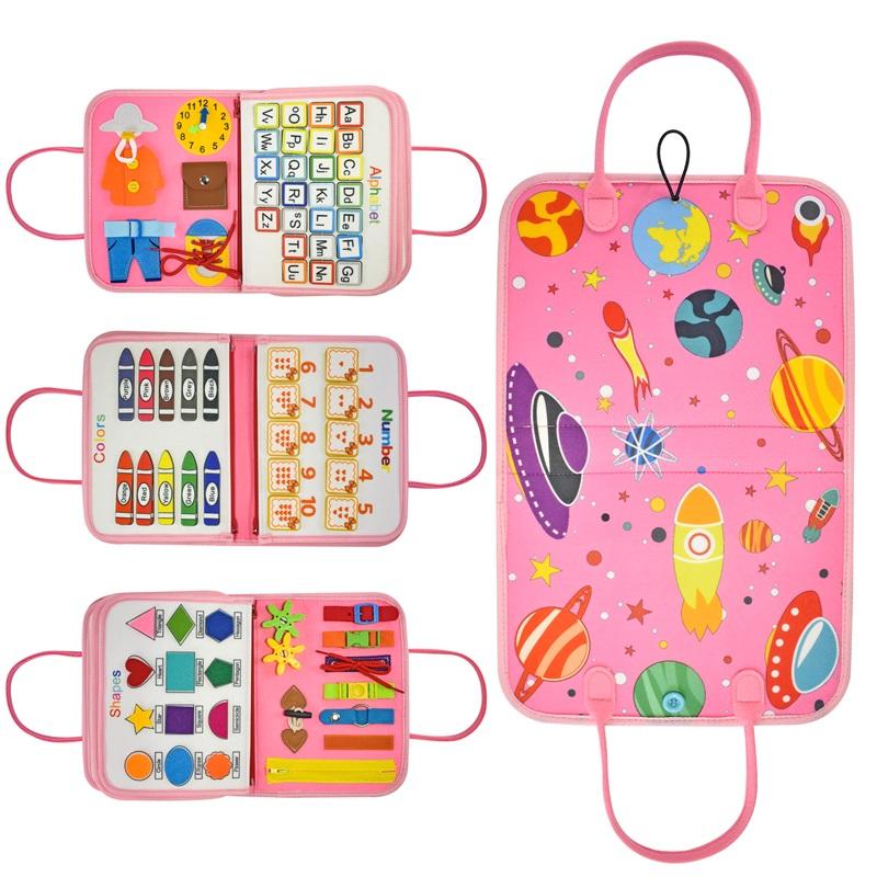 Montessori toys for children's education, sensory activities, suitable for autistic children – foldable felt boards for active play