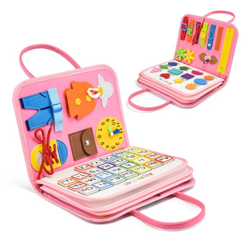 Montessori toys for children's education, sensory activities, suitable for autistic children – foldable felt boards for active play