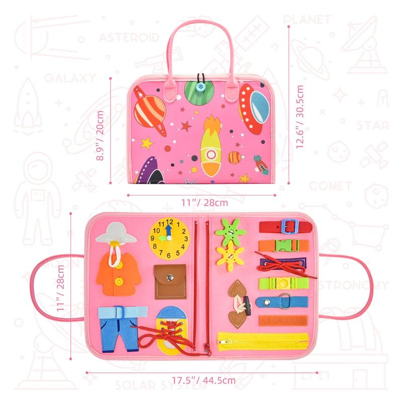 Montessori toys for children's education, sensory activities, suitable for autistic children – foldable felt boards for active play