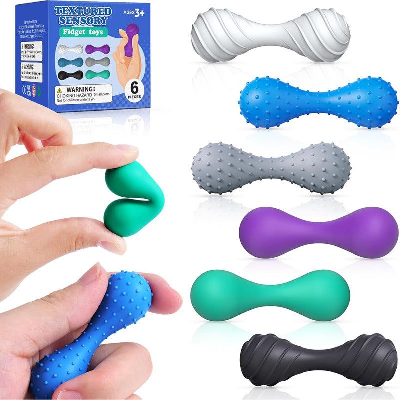 Silicone sensory toys; silicone pressure-relief toys suitable for use in this category.