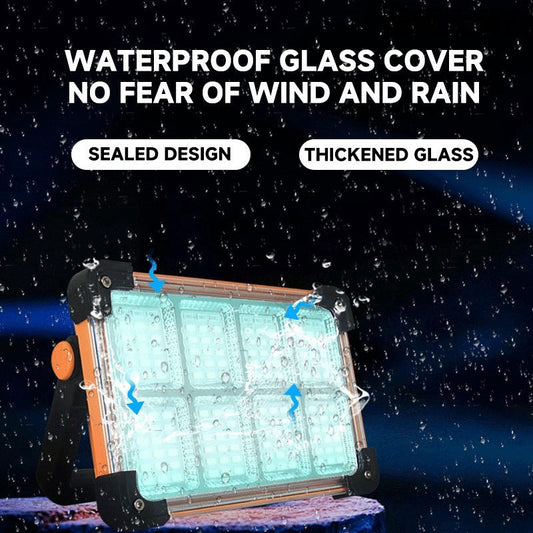 Solar-Powered Lantern with Portable Handle, USB Charging, and Power Bank Function