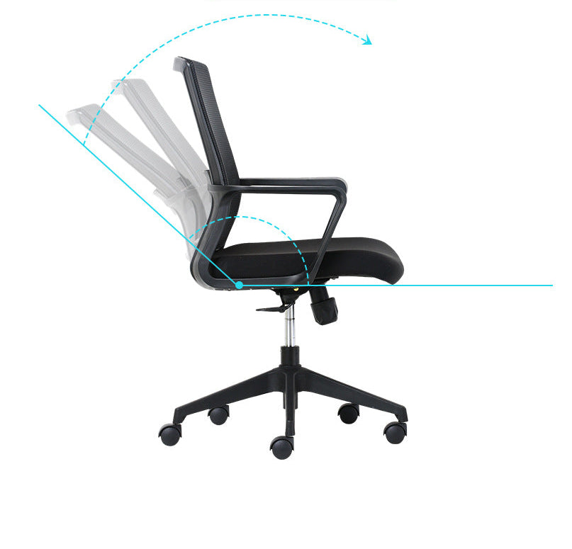 Ergonomic Staff Swivel Chair with Adjustable Backrest and Height for Long Sitting, Office Chair, Student Computer Chair