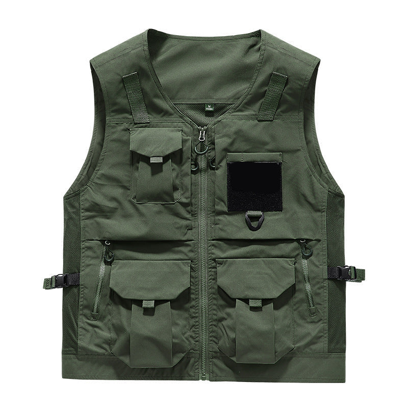 Custom Multi-Pocket Utility Vest with Logo Printing
