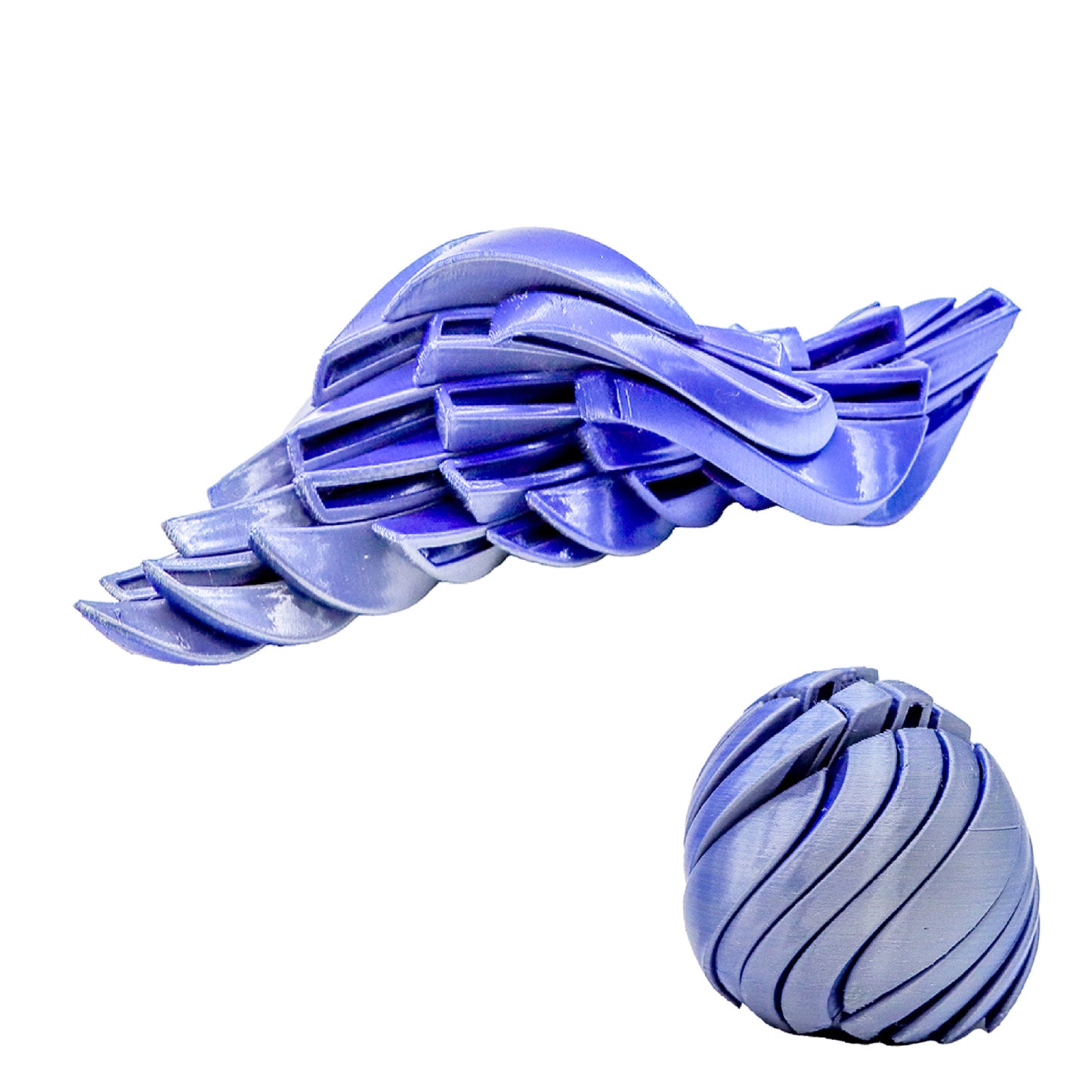 3D-printed deformed spherical toy ball