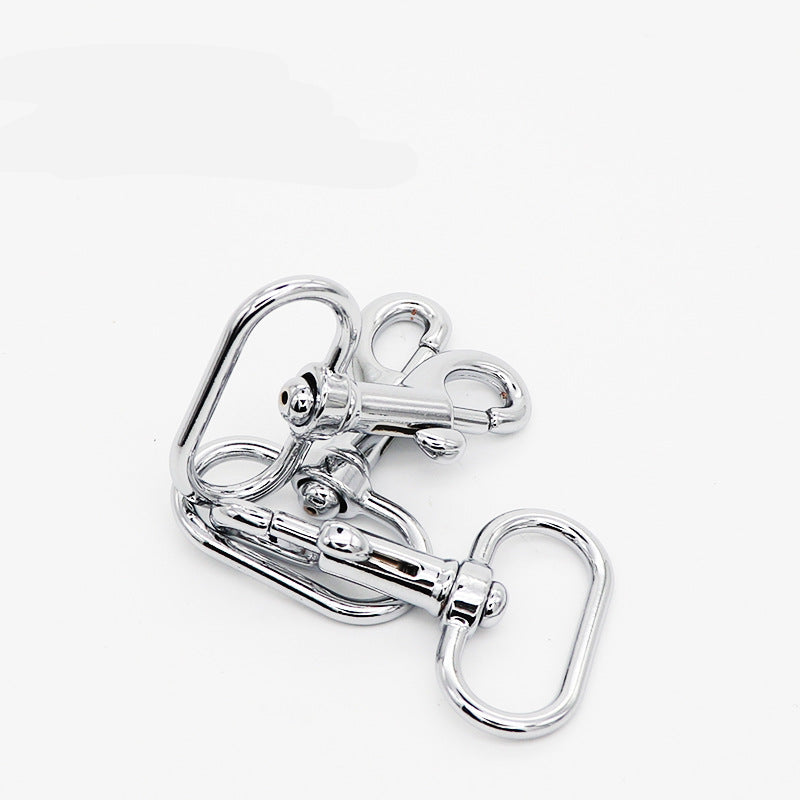 Zinc alloy luggage buckle accessories, dog buckle, color and specifications can be customized.