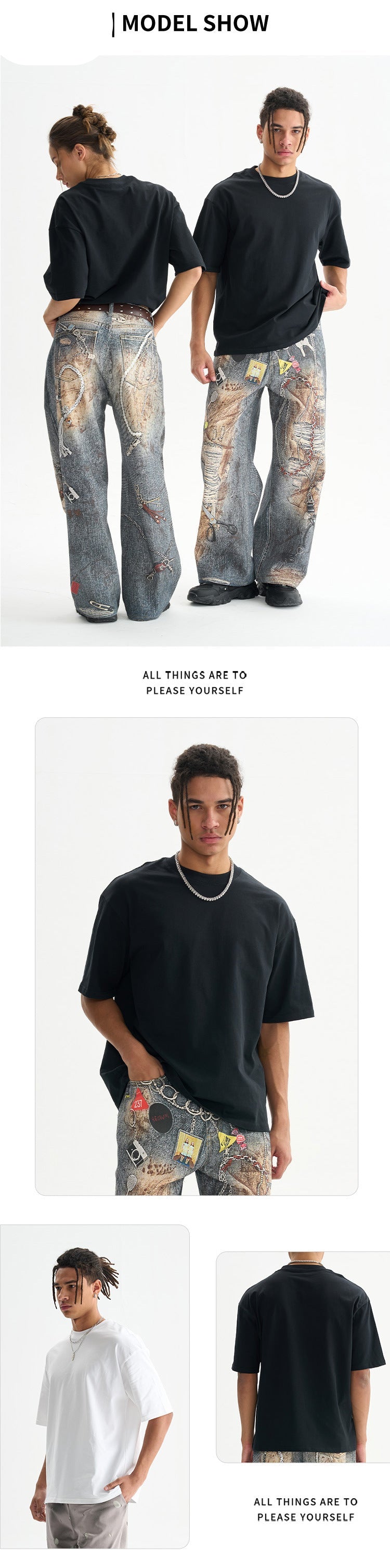 High-end boxy short-sleeve heavyweight T-shirt, streetwear brand, solid color collection, small neckline, 100% cotton，MADE IN CHINA