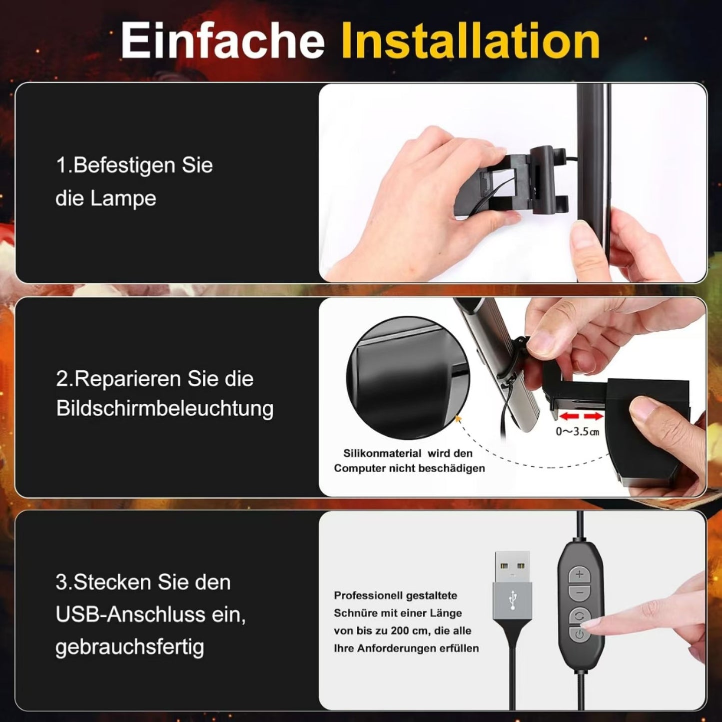 Smart Asymmetric Monitor Light Bar