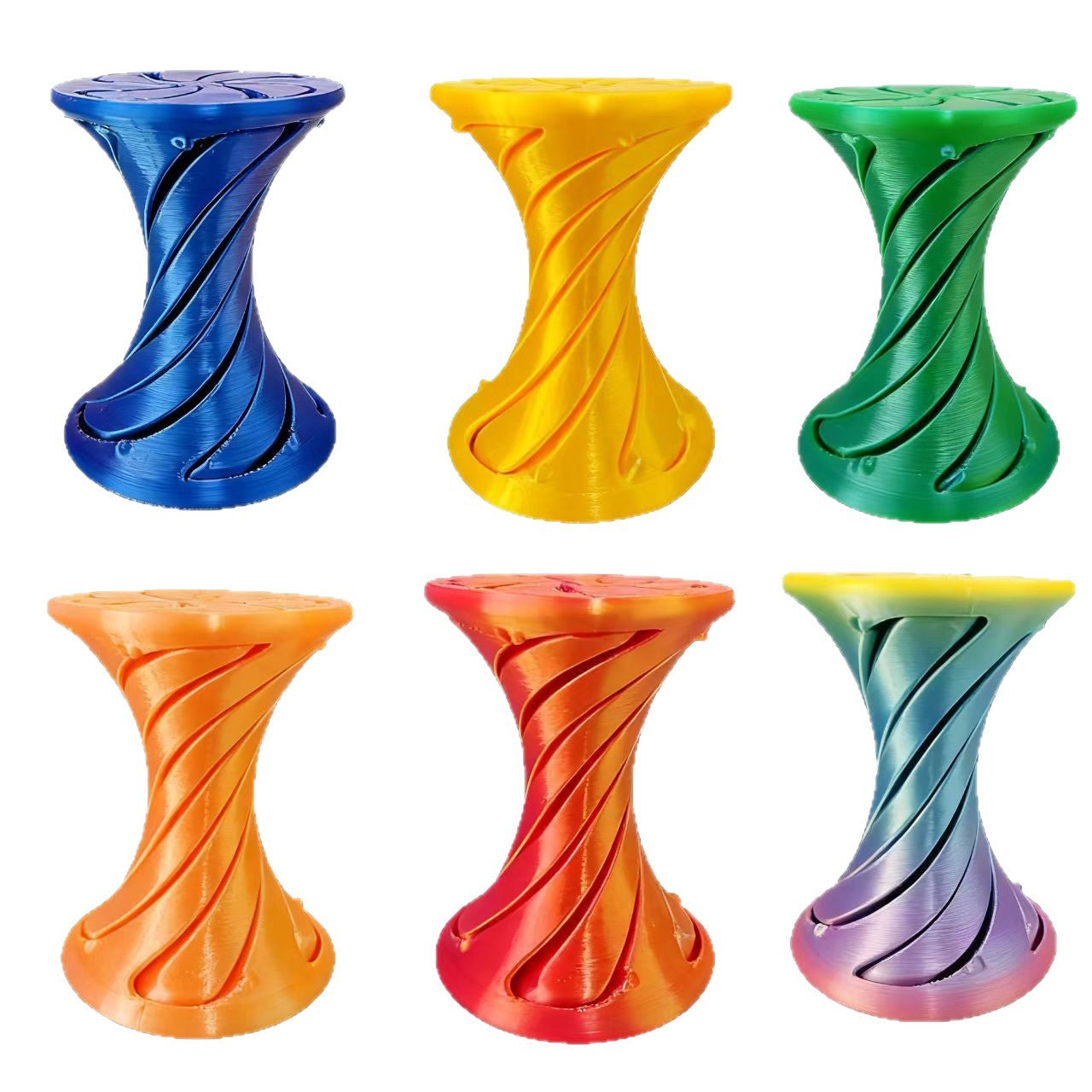 3D-printed crafts with creative push-and-rotate features