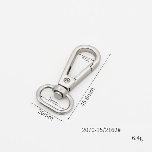 Keychain round end plate buckle zinc alloy buckle