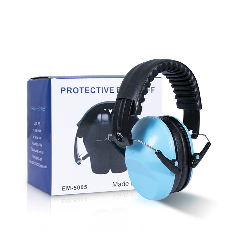 Children's noise-proof earmuffs for use in airplanes, during decompression, for sleeping, entertainment, studying, or playing the drum – noise-reducing and sound-insulating headphones.