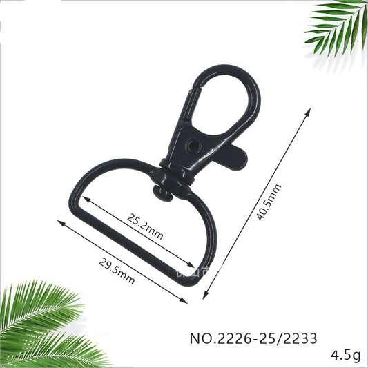 D-Ring Snap Hook for Bag Straps and Accessory Attachment