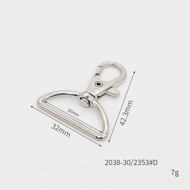 Zinc alloy key loop buckle