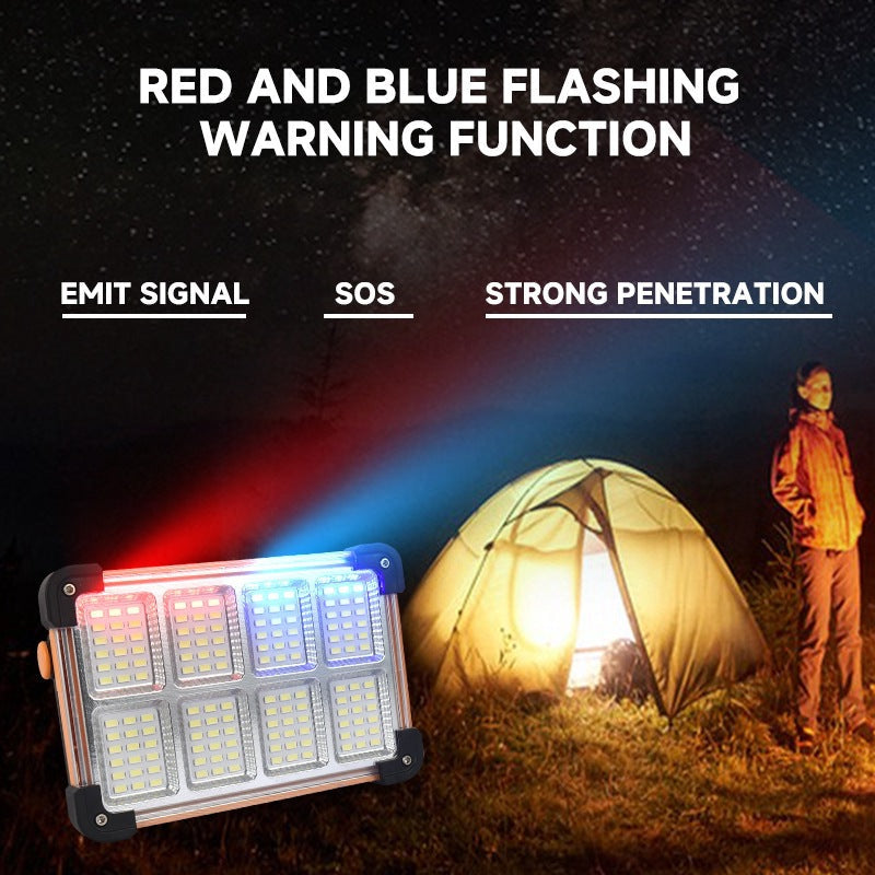 Solar-Powered Lantern with Portable Handle, USB Charging, and Power Bank Function