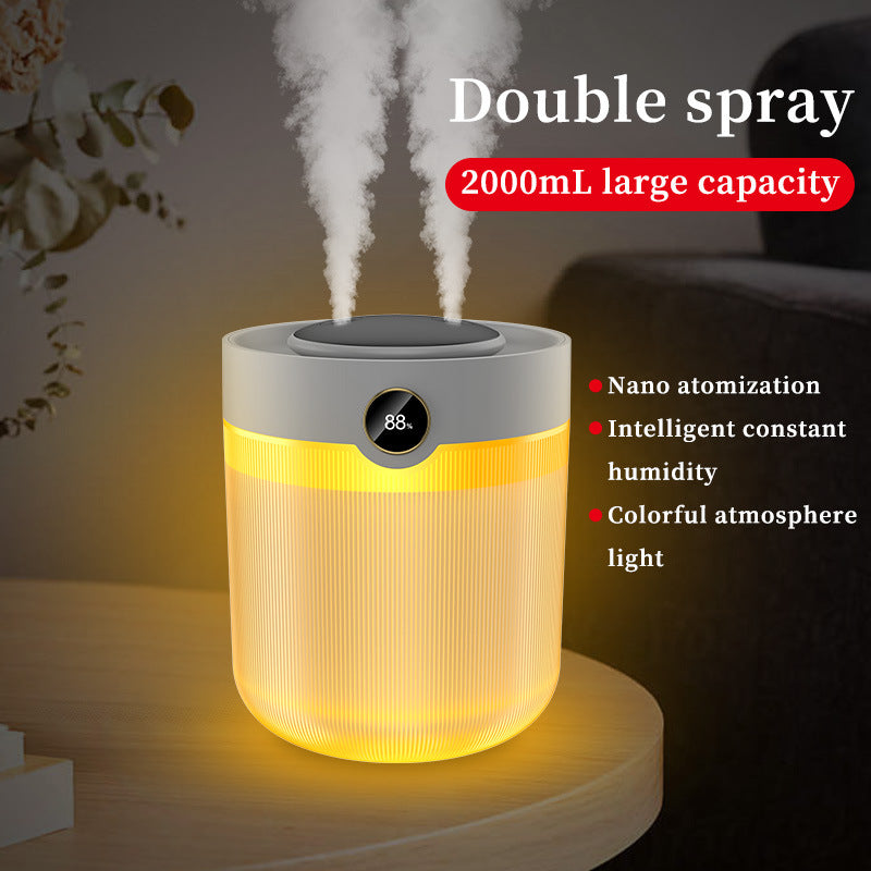 Humidifier for Home, Hotel & Desktop with Large Mist, Quiet Operation, USB Power, and Aroma Diffuser Function