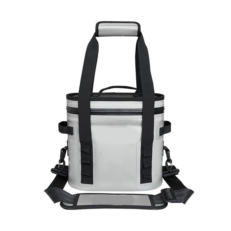 Outdoor TPU 8L Waterproof Ice Bag, Insulated Cooler Bag for Camping and Picnics, Portable Drink Cooler Bag for Fishing