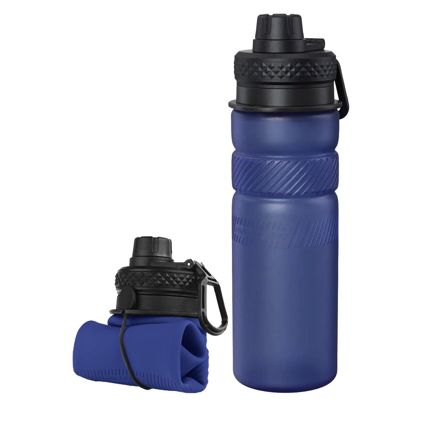 Creative Outdoor Collapsible Silicone Sports Water Bottle, Large Capacity Portable Food-Grade Silicone Water Cup