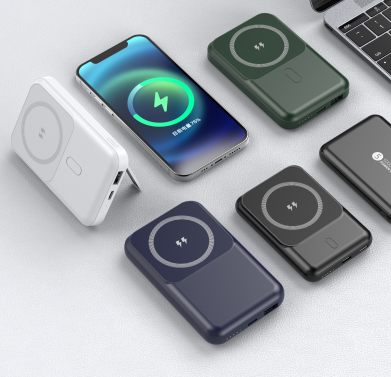 Magnetic 15W Wireless Power Bank, 10000mAh High Capacity Portable Charger with Stand