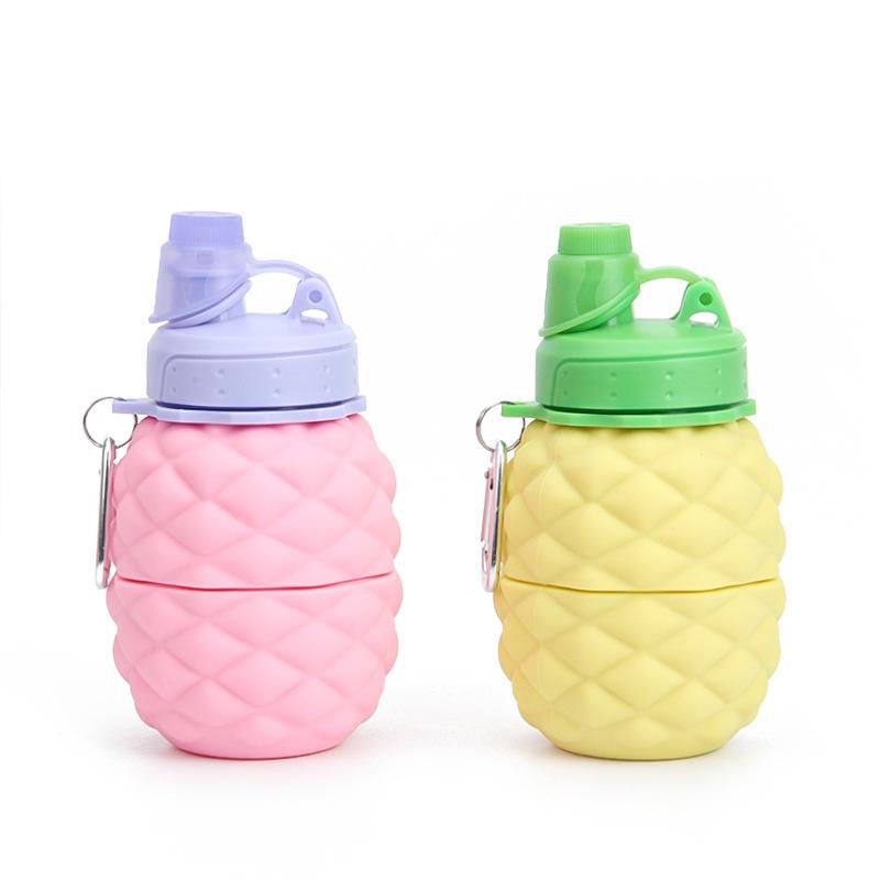 Sports Outdoor Travel Water Bottle Silicone Collapsible Cup Food-Grade Foldable Telescopic Cup