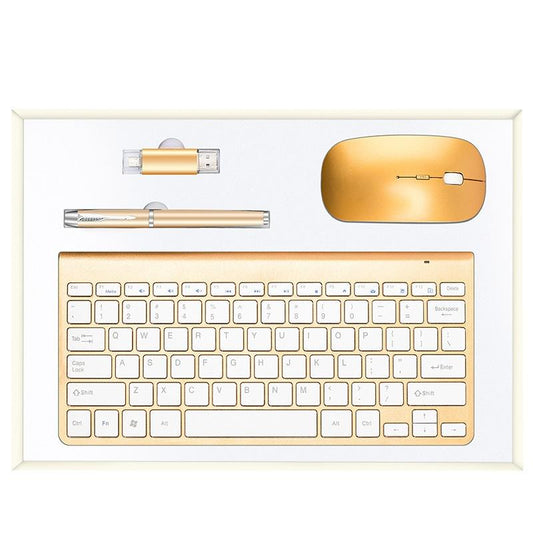 Corporate Banking Business Gift Set Keyboard and Mouse Customizable for Clients, Leaders, High-End Anniversary Conference Events