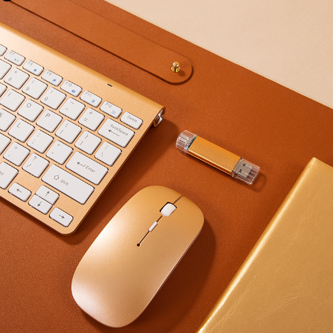 Corporate Banking Business Gift Set Keyboard and Mouse Customizable for Clients, Leaders, High-End Anniversary Conference Events