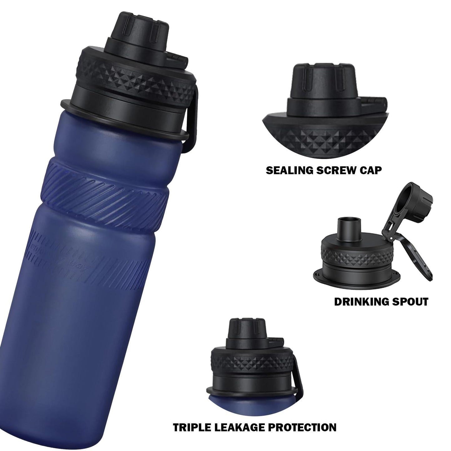 Creative Outdoor Collapsible Silicone Sports Water Bottle, Large Capacity Portable Food-Grade Silicone Water Cup