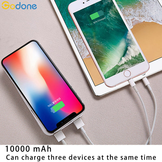 10000mAh Qi Wireless Power Bank Portable Charger with Powerful Suction Cups.