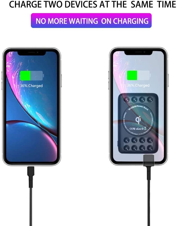 Fast Suction Ultra Slim Mini Power Bank Qi Wireless Power Bank for Phones. Perfect Christmas and New Year Gifts